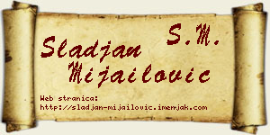 Slađan Mijailović vizit kartica